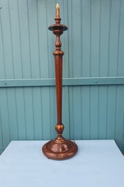 Antique Mahogany Standard Lamp 