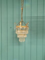 Antique Three Tier Spike Chandelier 9" 
