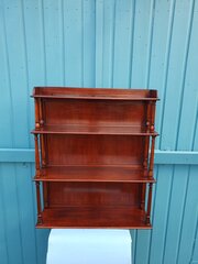 Georgian Four Tier Mahogany Bookcase 27" Wide