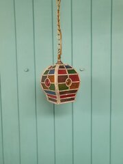 Leaded Stained Glass Porch Lantern 5"