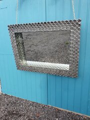 Mid 20th Century Mermaid Style Bevelled Mirror