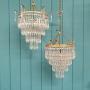 Pair Of Early 20th Century Icicle Chandelier 12