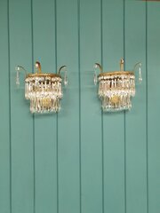Pair Of Spike Wall Lights Antique