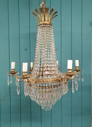 Tent Chandelier With  6 Arms 23"