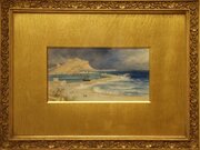 19th C Watercolour Of Palermo Harbour, Sicily