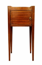 19th Century Inlaid Mahogany Bedside Table