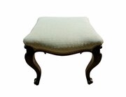 19thc Mahogany Stool On Cabriole Legs