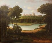 A 19th Century Oil On Canvas Of Windsor Castle, Ci