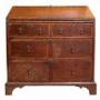 A Fine 18th Century Crossbanded Oak Bureau 
