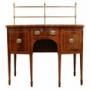A Fine Small Sheraton Bowfront Mahogany Sideboard,