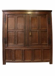 Charles II Oak Panelled Vestment Cupboard
