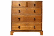 Early 19th Century Oak & Ebonised Chest Of Drawers