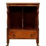 Edwardian Mahogany Magazine Rack with Drawer, Circ