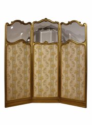 Fine French Giltwood Three Fold Screen 