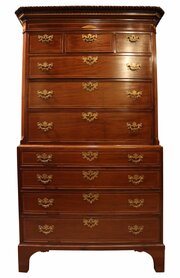 george iii mahogany chest on chest George III Mahogany Chest on Chest