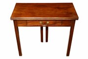 George III Period Mahogany Side Table With Drawer,
