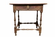 George II Oak Single Drawer Side Table, Circa 1740