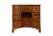 Georgian Style Walnut Kneehole Desk / Dressing Table