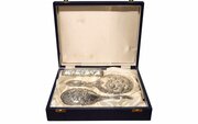 Hallmarked Sterling Silver Dressing Table Set