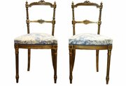 Pair Of French Giltwood Salon Chairs 