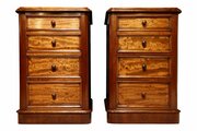 Pair Of Victorian Mahogany Bedside Chests
