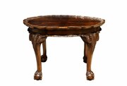 Queen Anne Style Burr Walnut Occasional Table