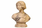 Victorian Marble Bust Of A Young Woman, C.1850–187