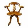 Victorian Walnut Swivel Desk Chair
