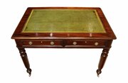 William IV Mahogany Leather Top Writing Table