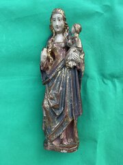 18th century polychrome madonna 18th Century Polychrome Madonna