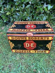 Douwe Egberts Coffee And Tea Advertising Tin