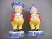 Pair Of Staffordshire Toby Jug Cruets