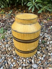 Vintage Round Brown Dutch Tea Tin