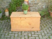 Antique Victorian Pine Blanket Box