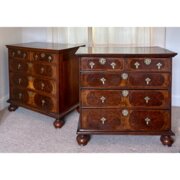 William & Mary Walnut Chest Of Drawers Circa 1690