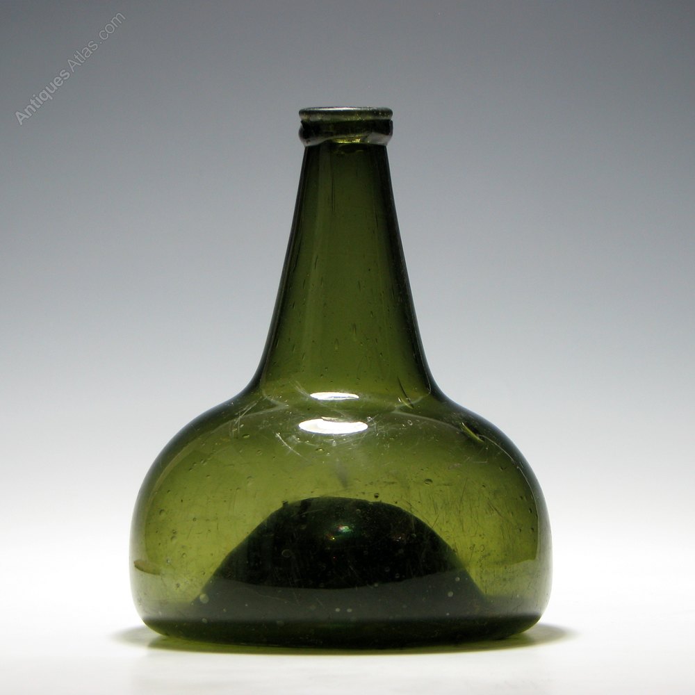 Antiques Atlas Dutch Onion Shaped Wine Bottle C1725
