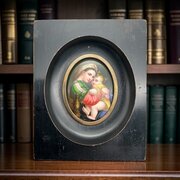 19th Century Porcelain Panel After Raphael’s Madonna