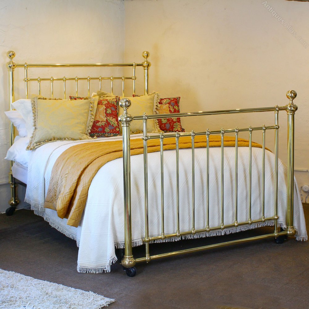 brass bed