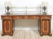 19th Century Mahogany Pedestal Inlaid Sideboard