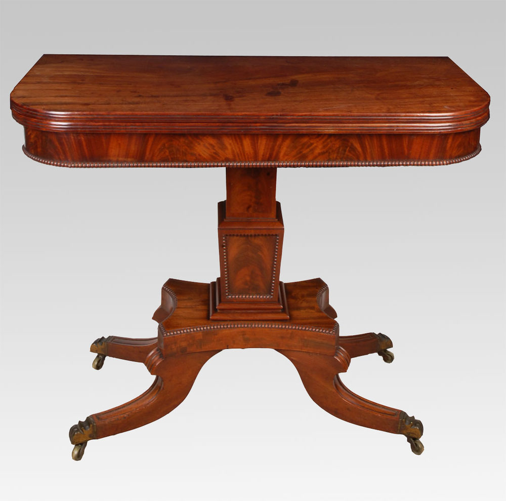 A Regency Mahogany Tea Table Antiques Atlas