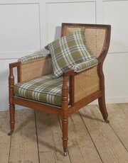 Distinguished Mahogany Bergère Armchair