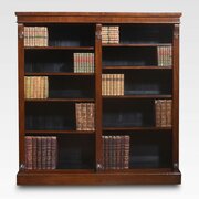 Large Mahogany Open Bookcase