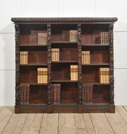 Late 19th Century Carved Oak Renaissance Revival Bookcase