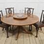 Mahogany Cross Banded Circular Dining Table