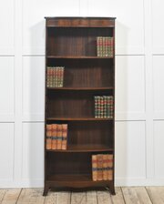 Mahogany Inlaid Open Bookcase