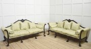 Pair Of Chippendale Revival Settees