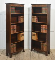 Pair Of Mahogany Open Bookcases