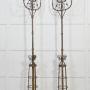 Pair Of Cast Iron Gas Light Candelabras