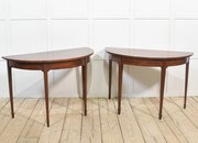 pair of mahogany hall tables Pair of mahogany hall tables