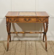 Regency-Style Rosewood Inlaid Games Table